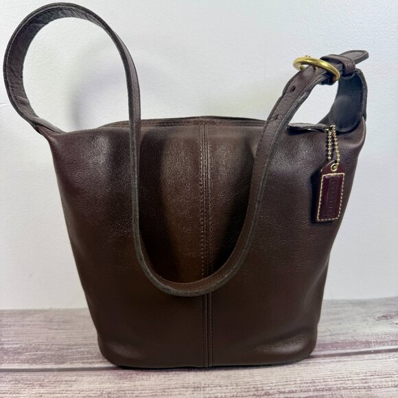 Coach Handbags - Vintage COACH 4148 Dark Brown Leather Soho Shoulder Bag Made in USA EXCELLENT